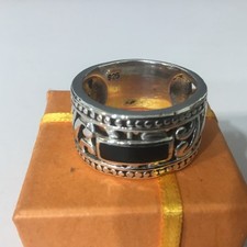 Men's Chunky Wide Onyx Band