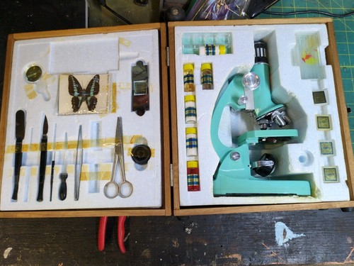 Tasco deluxe microscope and - deluxe,
