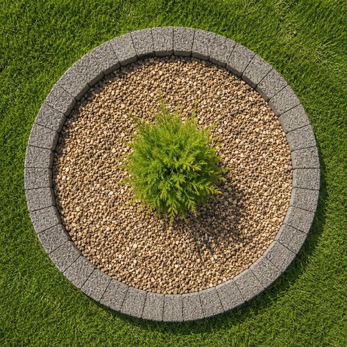 120cm grey garden - 120cm, tree