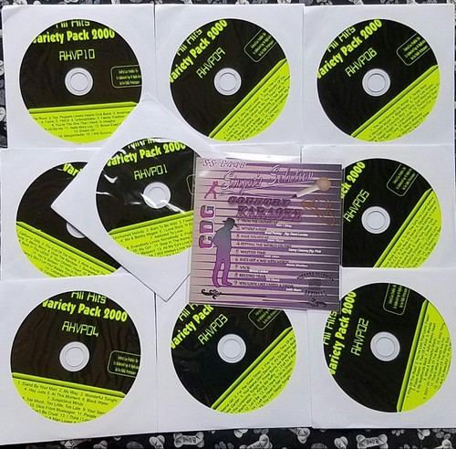 Cdg karaoke discs - discs, country