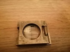 Vintage Quality Brass Thread Counter Map / Coin /Stamp Folding Magnifying Glass 