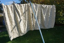 Dunelm Heritage Glava Green Leaf Print Curtains *162 cm x 180 cm Wide* Tie Backs