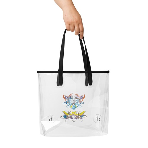 Clear tote bag artistic - clear,
