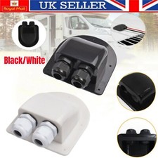 Waterproof Dual Cable Entry Gland Wire Box Solar Panel Motorhome Camper Van Roof