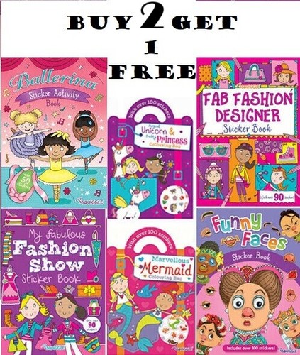 Stickers books book for girls - book,