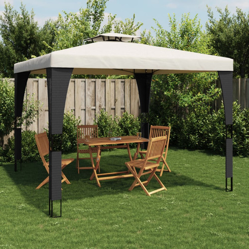 Gazebo anthracite steel frame - gazebo,