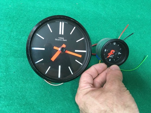 Vintage clocks car dashboard