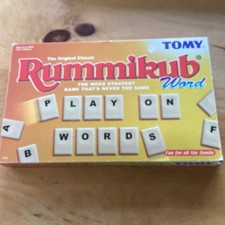 Rummikub Word Game The Word Strategy Game Tomy 1995, complete