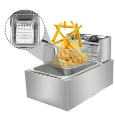 Commercial 10L/20L Electric Deep Fryer Fat Chip Single Dual Tank Stainless Steel