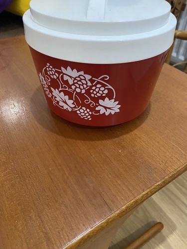 Vintage stewart ice bucket red - stewart,