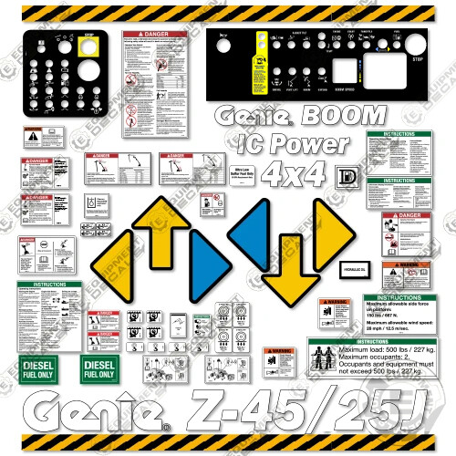 Fits genie 25j dc decal - z-45/25j,