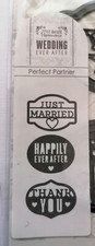X Cut Metal Die Cutters. Thank You Just Married Happily Ever After Wedding Cards