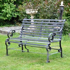 Ornate Two-Seater Garden Bench