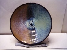 Rupert Blamire studio pottery Footed Tapas Dish Shallow Bowl Bristol  Dish 14 cm