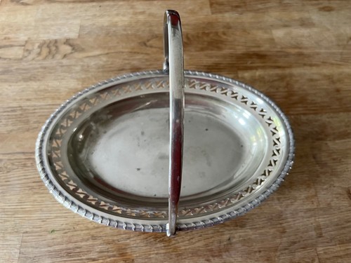 Vintage silver plate - , oval