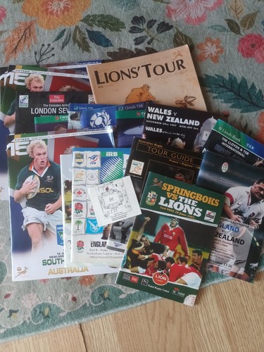 Rugby union programmes tour - rugby,