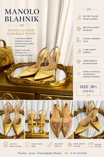 Manolo blahnik yellow patent - yellow,