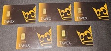 1 gram Tavex  24k 999.9 Pure fine gold bullion bar, brand new and sealed.