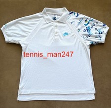 Nike Andre Agassi 1989 Air Tech Challenge Court Polo Tennis Shirt Denim McEnroe