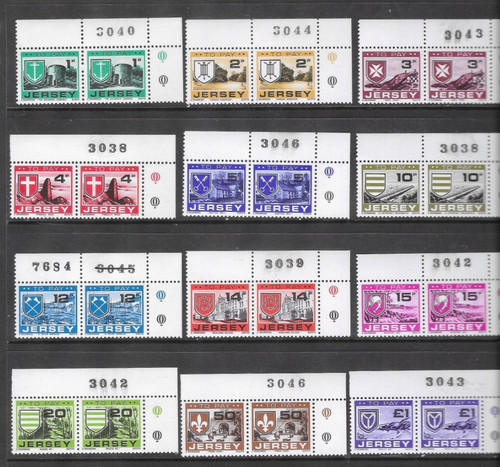 Jersey 1978 postage due - due, set