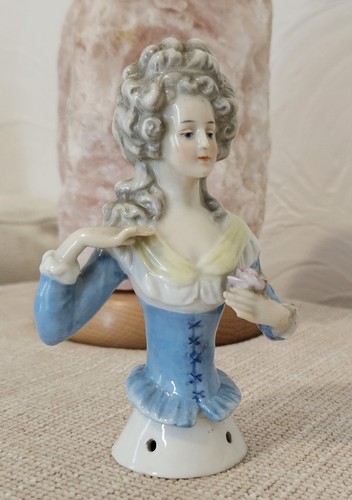 Antique german porcelain half - porcelain,