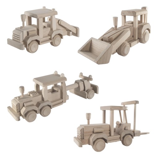 Wooden toys roadworks - toys,