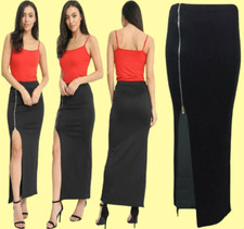 Ladies Long Front Split Slit