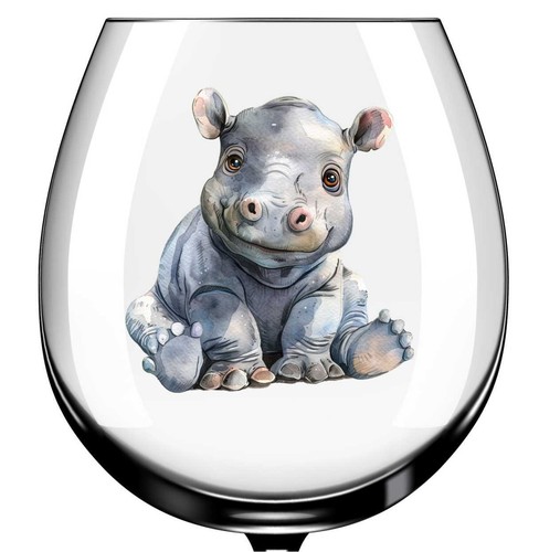X12 hippo glass vinyl - x12, decal