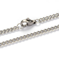 Stainless Steel Twisted Curb Chain 3mm 22" Necklace UK