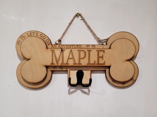 Personalised dog bone - dog, shaped
