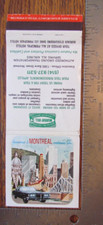 GIANT MATCHBOOK MATCHCOVER: MURRAY HILL CHARTER BUS &LIMOUSINE MONTREAL -B11