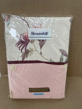 Broomhill King size Duvet Cover set pink floral polycotton X2 PILLOW CASES - NEW