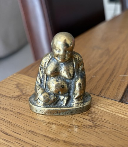 Vintage solid brass - brass, seated