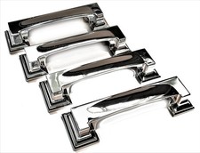 Set of 4 Metal Art Deco