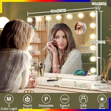 LED Hollywood Makeup Vanity Cosmetic Mirror with Lights 70x 55cm Large Mirror