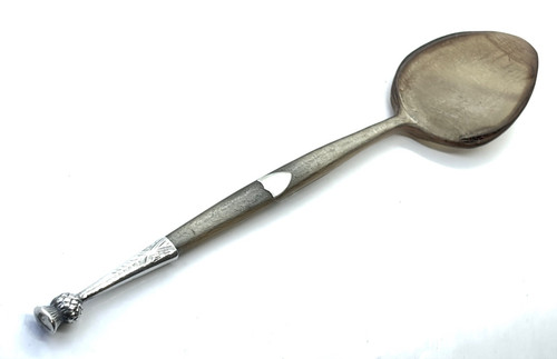 Antique silver mounted carved - silver,