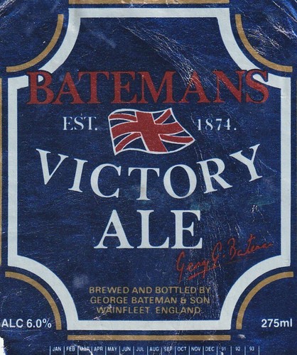 Beer bottle label batemans - beer,