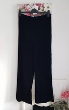 Zara Black Velvet Trousers, UK