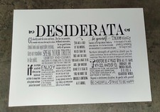 Desiderata A4 print