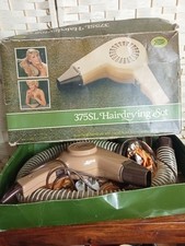 Vintage 1970s 375SL hairdrying set  Hairdryer Hood Hose Stand Styling Nozzle