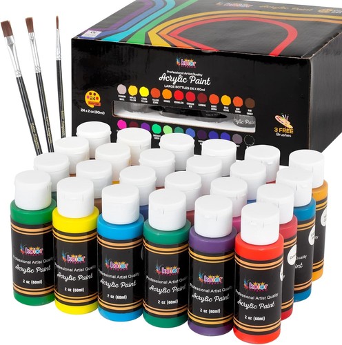 Acrylic paint set colours - 24,