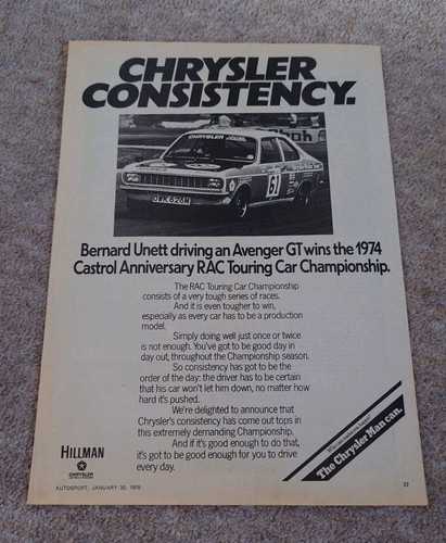 Chrysler avenger advert - chrysler,