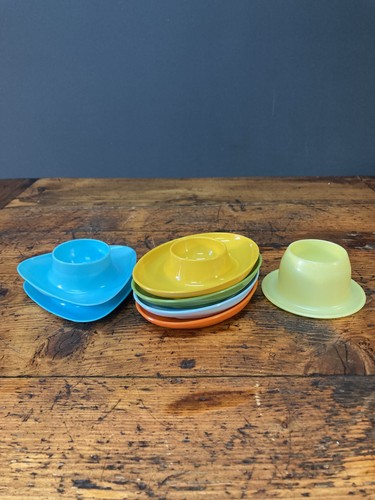 Vintage melamine egg cups - vintage,