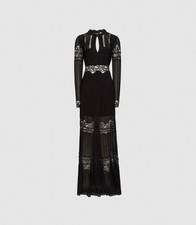 Reiss black miranda open - black,