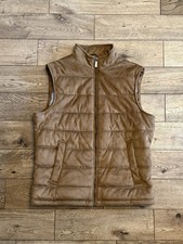 ZARA Brown Quilted Puffer Vest
