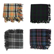 Highlander Kilt Fly Plaids Scottish Piper Tartan Men Highland Traditional Dress