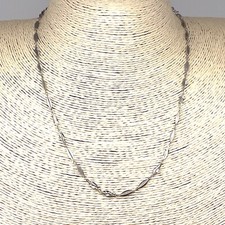 Modern Sterling Silver 925 Hallmarked Necklace Leaf Helix Twirl Twizzle ~ Clasp