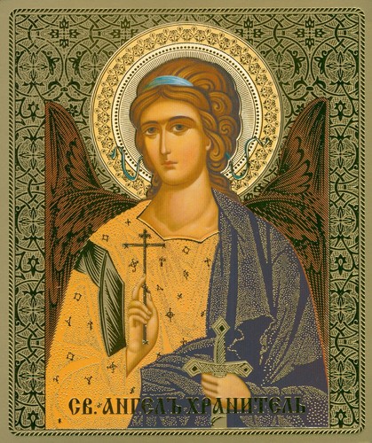 Guarding angel russian icon - angel,