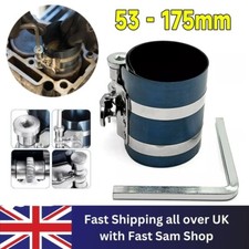 Quick Release Engine Piston Ring Compressor Tool Ratchet Type Clamp 53 - 175mm