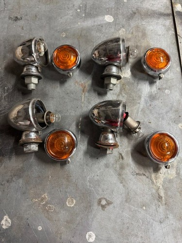 Lucas chrome side lights 1130 - side,